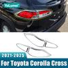 For Toyota Corolla Cross XG10    2024 2025 ABS Car Taillight Lamp Decoration Frame Cover Rear Light Trim Stickers