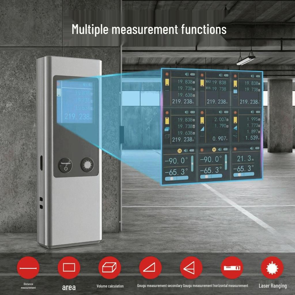 Industrieller 40m Wasserdichter Handheld-Hochpräzisions-Laserentfernungsmesser und Infrarot-Maßband