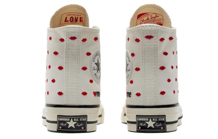 Chuck 70 Converse Embroidered Lips High 'Love Me - Vintage White' A01601C