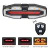 Bicycle Tail Light Adjustable LED Remote Control MTB Road Mountain Bike Turn Signal Lamp Waterproof Rechargeable Bright Night Riding Bike Warning