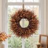 Couronne de Thanksgiving avec Feuilles de Buis pour Porte d'Entrée Décoration de Maison
