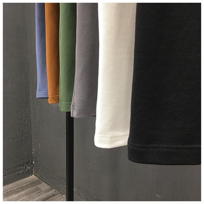 Summer Ice Silk Short Sleeve Polo Shirt For Men Contrast Trim Collar Business Casual Breathable And Quick-dry Cross-border Hot Sale
