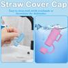 Cartoon Plugs Cover Silicone Straw Topper Splash Proof Reusable Drinking Caps 10mm for 30&40 Oz/Stanleys/Cup Accessories/Bar