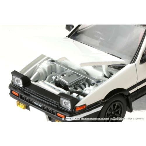 HJ64 1/64 Toyota Sprinter Trueno GT APEX (AE86) / Initial D Engine Model with Wataru Akiyama Finished Product