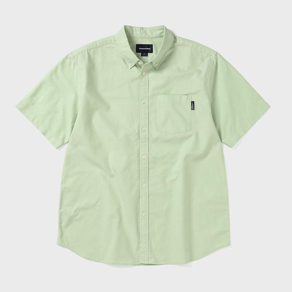 ЭТО Никогда Не То Оксфордская Рубашка с коротким рукавом Зеленая S