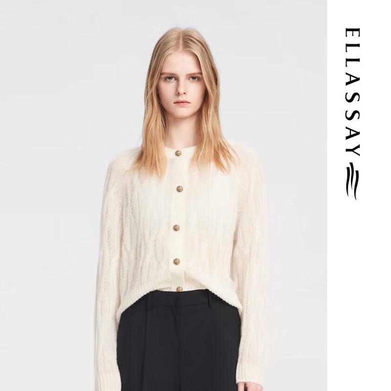 

ELLASSAY Women s Cashmere Blend Round Neck Sweater S