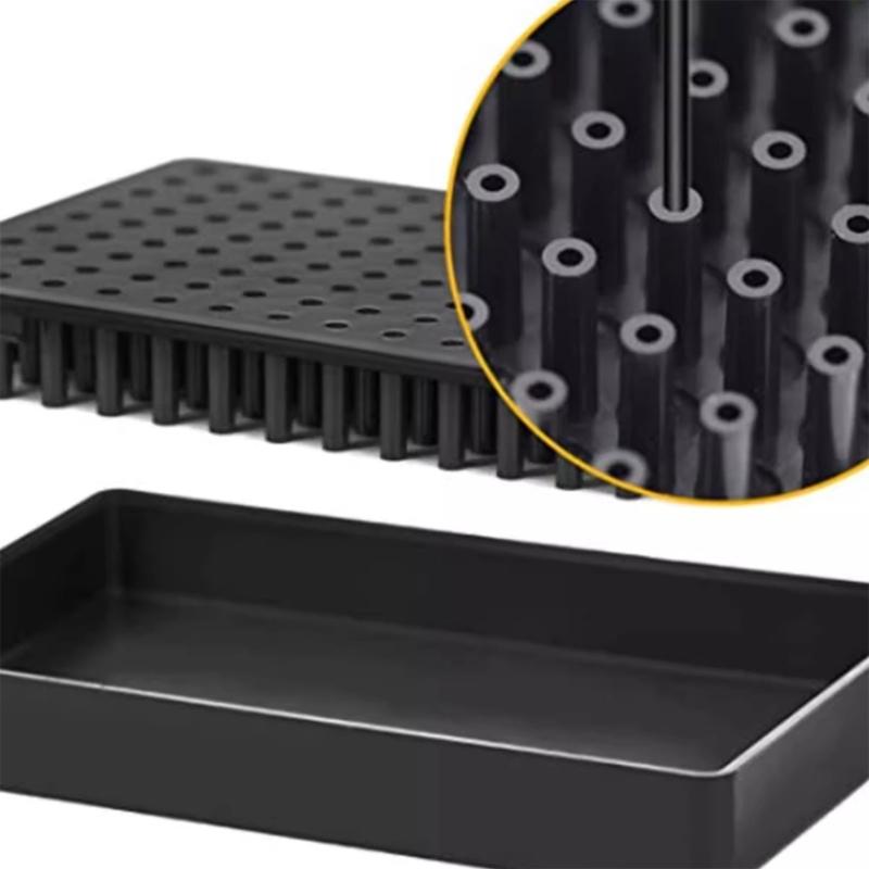 ABS Stainless Steel Figure Painting Support With Brush Set Secure Drying Platform For Miniature Models And Crafts