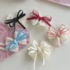 Lace Bow Hair Clip Women Sweet Versatile Duckbill Clip Fashion Simple Hair Accessories