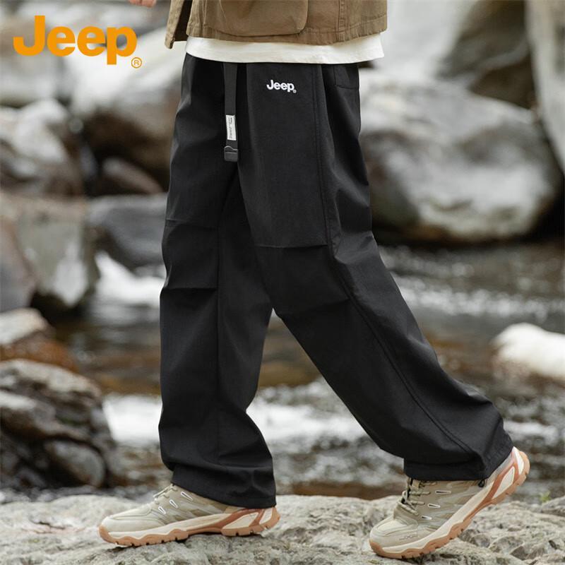Jeep Men's Straight Loose Cargo Pants