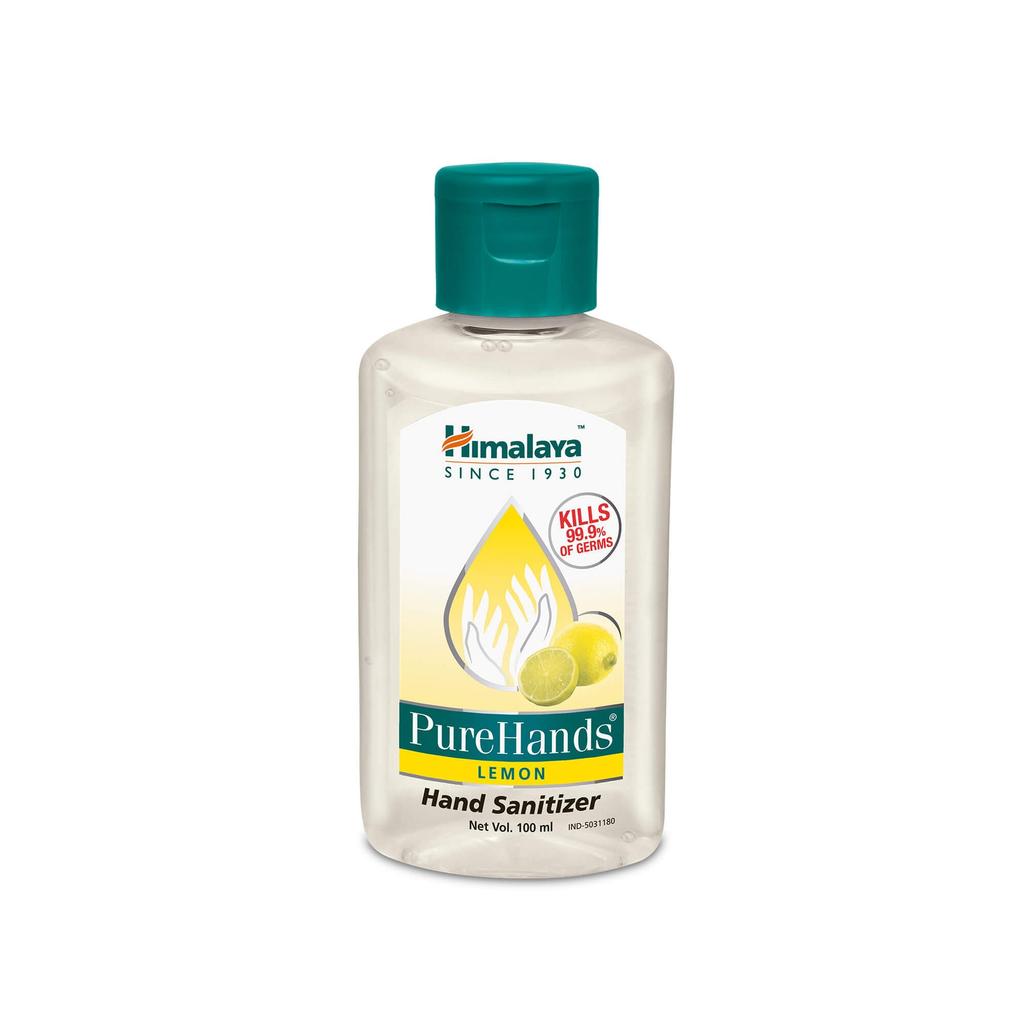 Himalaya Pure Hands Lemon Hand Sanitizer 100ml Pack Of 1 Gentle Hygiene Gel With Fresh Fragrance Kills Germs Without Water