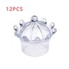 12pcs/lot Crown Candy Box Transparent Chocolate Boxes Packing Box Bride Groom Wedding Decoration Birthday Party Favor Gifts