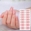New 16-finger French Manicure Stickers Flash Onion Pink Nail Stickers Simple Manicure Stickers