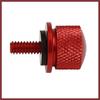 1/4''-20 Thread Motorcycle Red Aluminum Alloy Rear Seat Bolt Screw for Harley Davidson Touring Sportster Softail Dyna 1996-2017 2pcs Replace Parts
