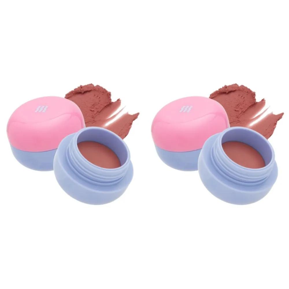 MERZY Blusher Lip & Cheek Blurry Mousse Spot BL1 Peach Bun X2