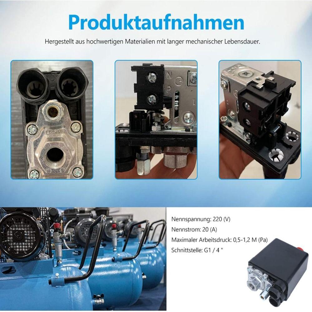 1/4-Port Manifold Automatic Air Pressure Switch  Electric Air Compressors