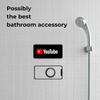Magnetic Phone Wall Mount – Hands-Free Shower Mirror Holder & Car Sticker Stand, Compatible with iPhone 17 16 15 14 13 12 Pro Max Mini (Black)