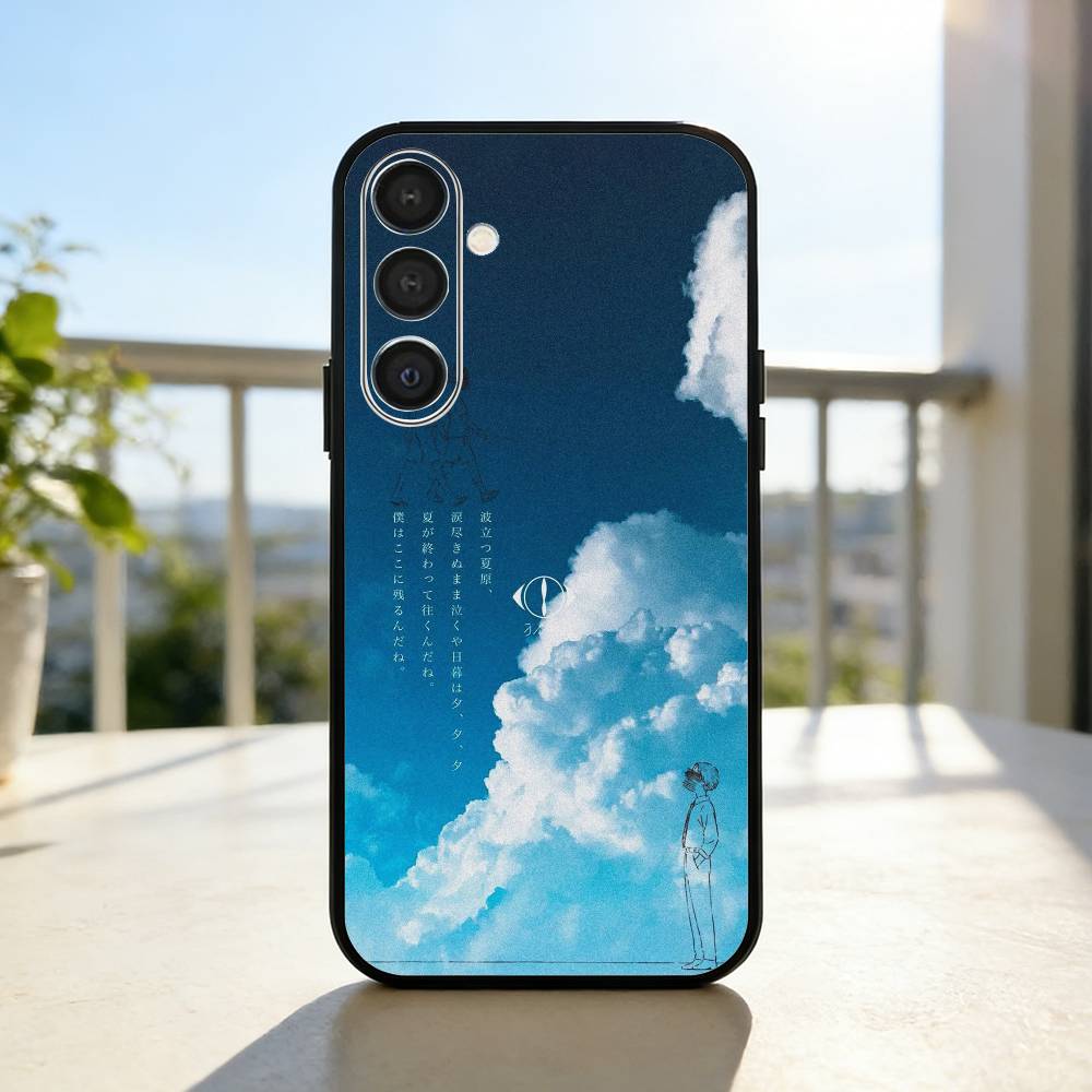 M-MUSIC Yorushika-a S-sart-t Phone Case For Samsung  A73,72,71,A52,51,40,41,A22,A32,31,A13, Soft Black Shell