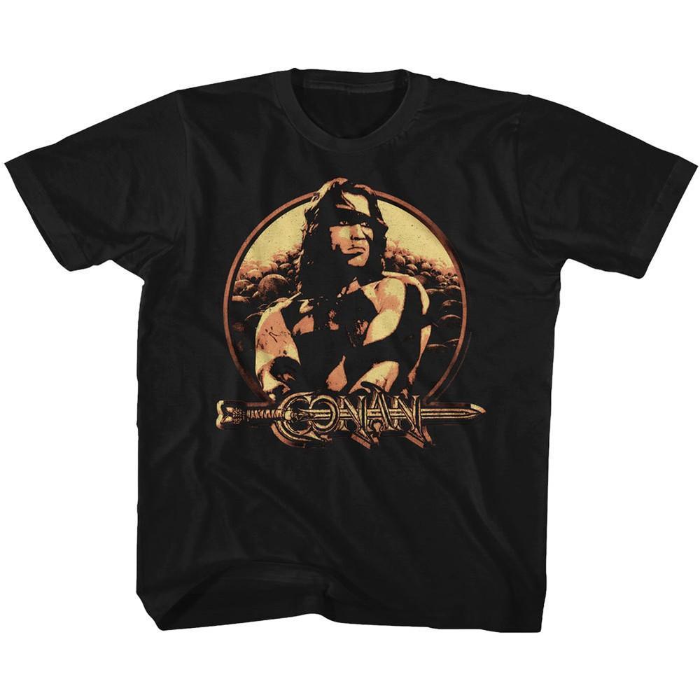 Conan The Barbarian Movie Sheild Youth T Shirt XS-YXL Unisex T-Shirt S