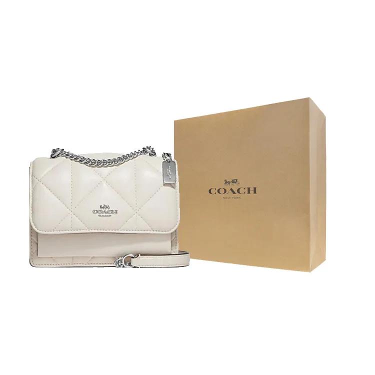 COACH Klare Sheepskin Cow Leather Cloud Bag , Shoulder Bag , Crossbody Bag Small Women's White (Unisex) Crossbody Bags CJ526 SVHA