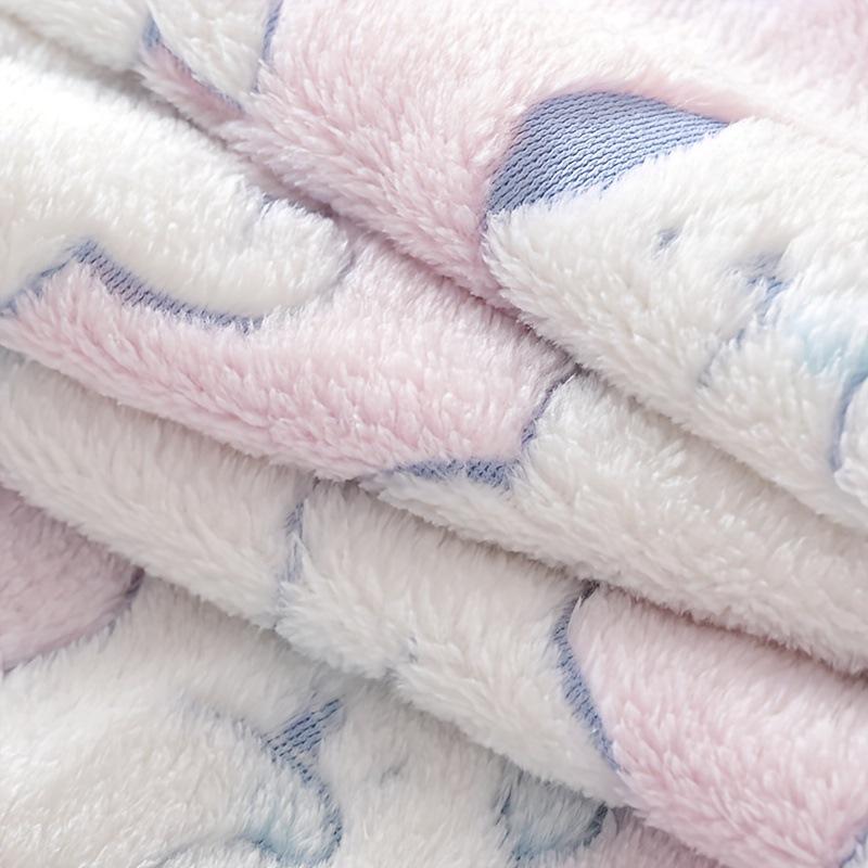 Ultra-Soft Quick-Dry Coral Fleece Baby Towel Blanket