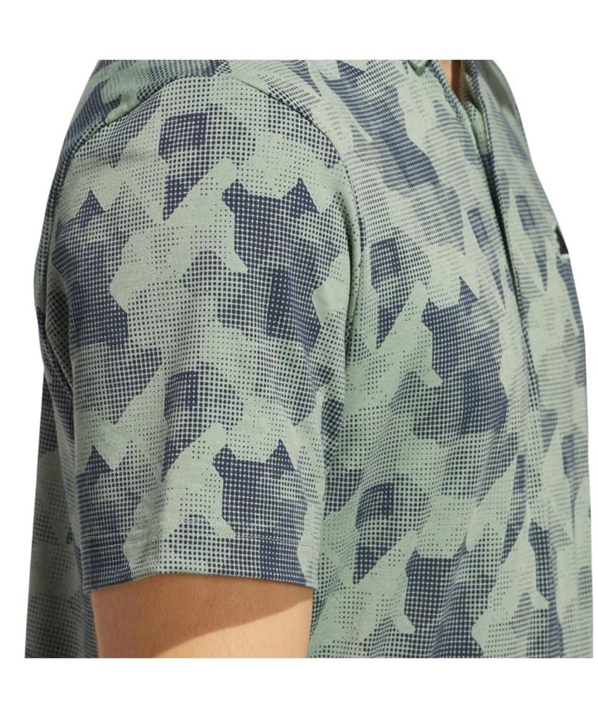 Adidas Golf Beyond the Course Gradient Graphic Short Sleeve Shirt for Navy Men, White/College