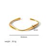 Stainless Steel New Waterproof Cubic Zirconia Bangles Antihistamine Bracelets Tarnish Free Jewelry for Women Wholesales Gifts