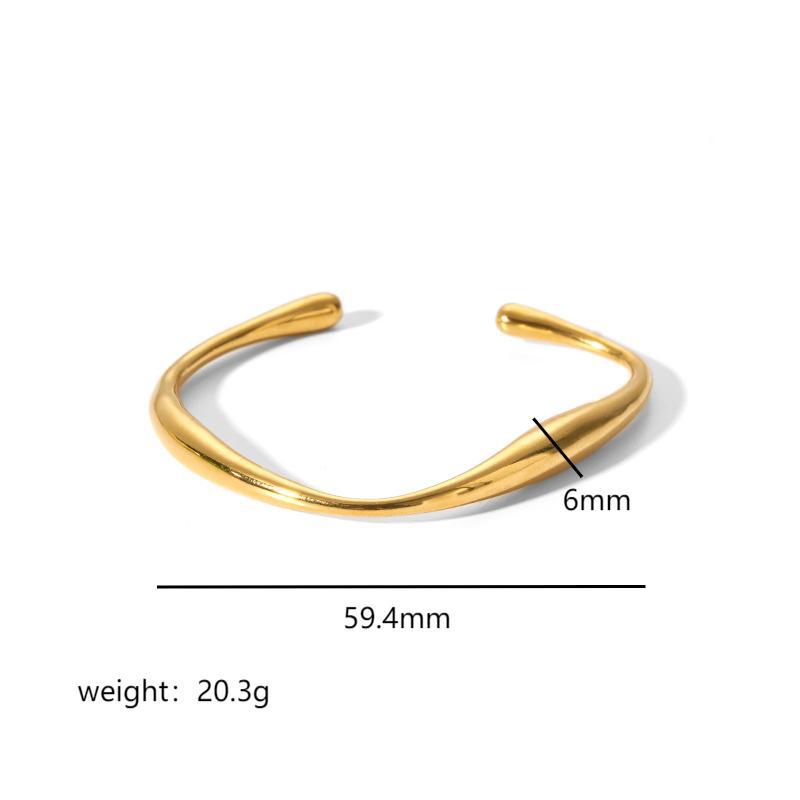Stainless Steel New Waterproof Cubic Zirconia Bangles Antihistamine Bracelets Tarnish Free Jewelry for Women Wholesales Gifts