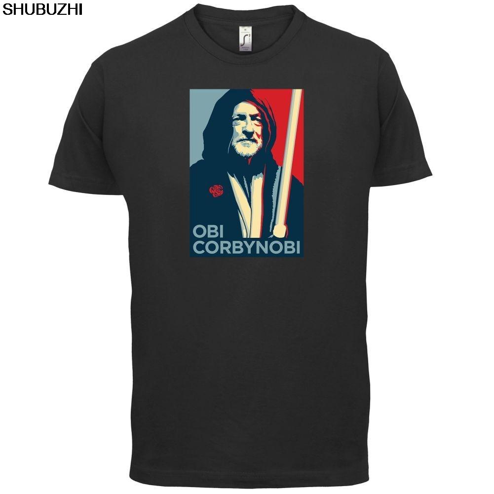 

Obi Corbynobi Mens TShirt Funny Politics Labour Election Print T Shirt Mens Short Sleeve Hot Tops Tshirt Homme S