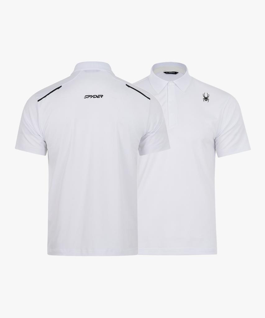 SPYDER Men'S Proweb Cooling Pique Collar Short Sleeve T-Shirt Splmcnts202Mwht