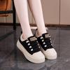 Spring Student Versatile Little White Board Shoes Women's Classic Simple Casual Single Shoes Thick-soled Heightening Sports Shoes