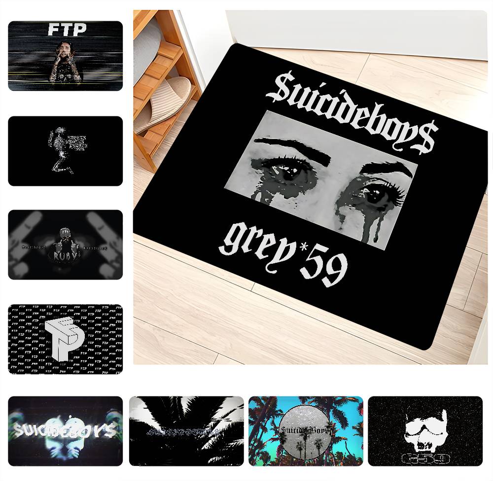 Hip Hop Suicideboys Fashion Hallway Carpet Washable Non-Slip Living Room Sofa Chairs Area Mat Kitchen Doormat Area Rug