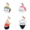 Delightful Japanese Plush Bear Sushi Keychain Ultrasoft Material Ideal For Gifts