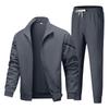 Spring and Autumn Casual Sports Suit Cardigan Large Size Sweater Simple and Fashion Wear Complete Set