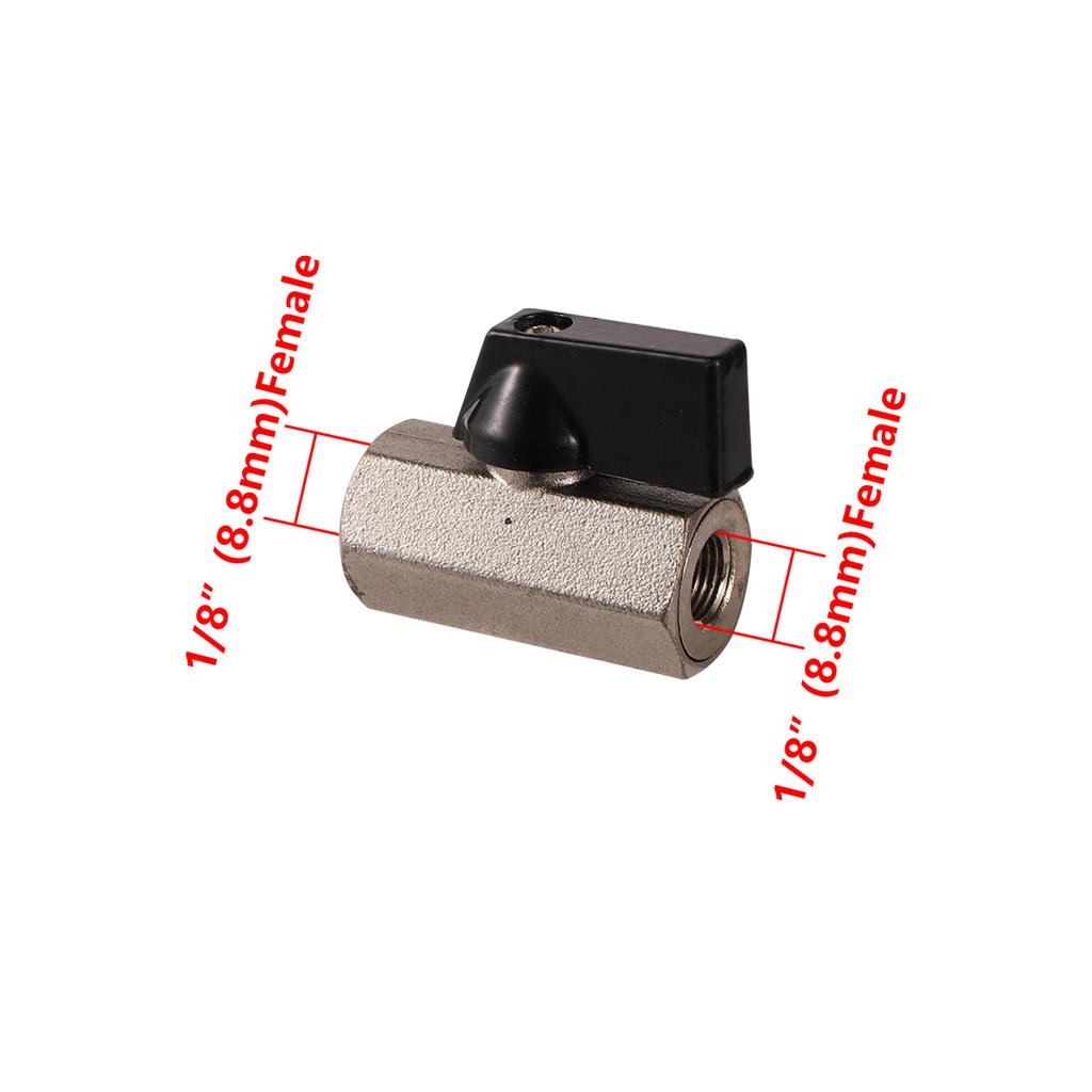 1/8" 1/4" 3/8" 1/2" BSP Male/Female Thread Mini Brass Ball Valve Air Compressor Switch Garden Irrigation Water Shut Off Valve
