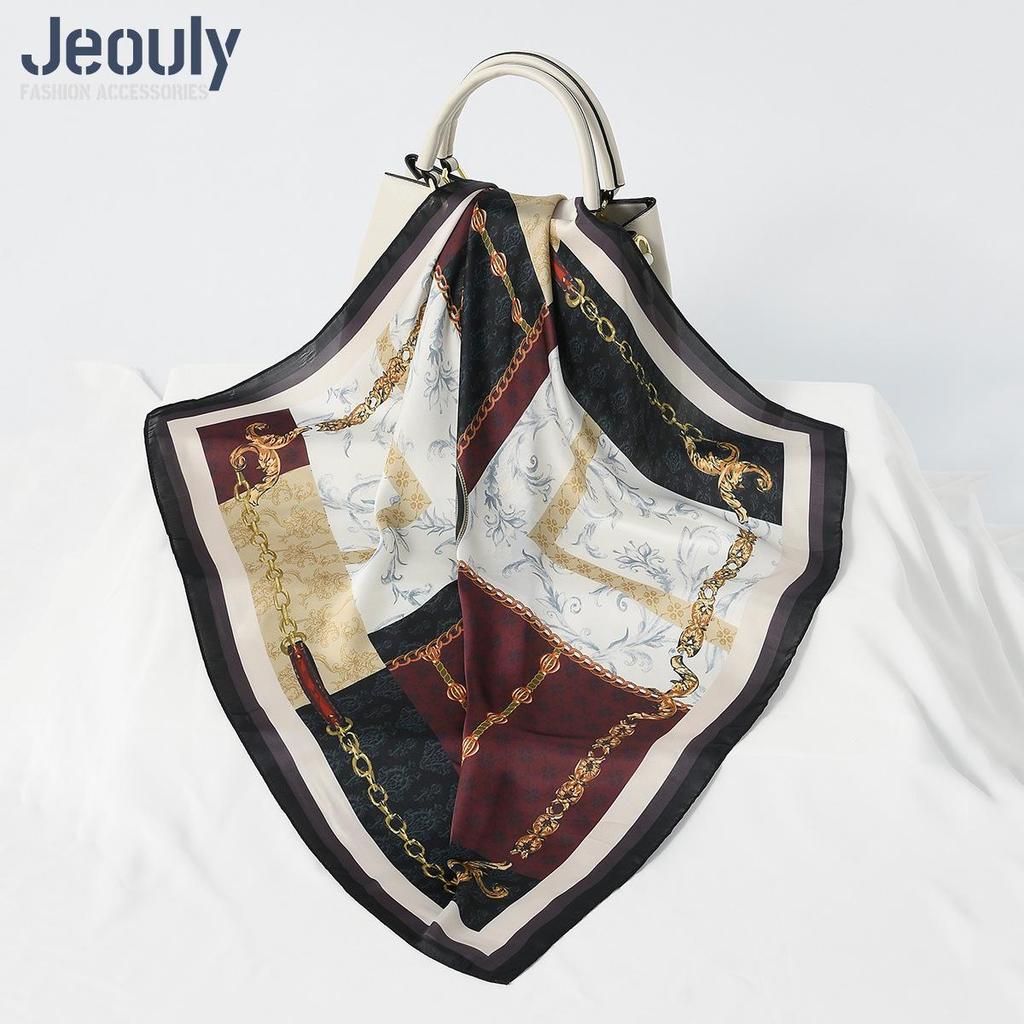 Cross-Border 70cm Silk Cashew Print Scarf - Autumn/Winter Women's Fashion Headscarf
