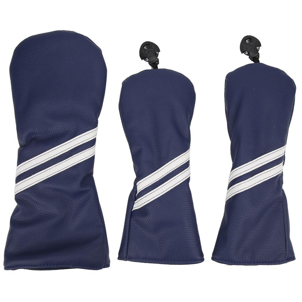 Golf Wood Headcover Cover Set Stripes Cue Headcovers Golf Club Head Covers for Driver