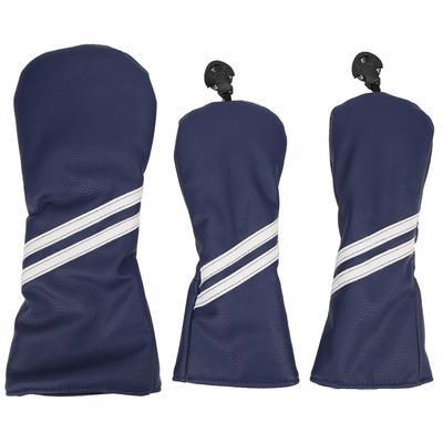 Set de Fundas para Cabeza de Madera de Golf a Rayas Fundas para Cabeza de Palo Cubiertas para Cabeza de Palo de Golf para Driver