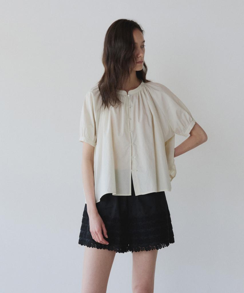 Ieoning Drape Raglan Blouse, Light Beige
