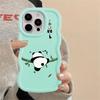 Case for iPhone XR 12 13 16 Pro Max 11 17 Air 15 Plus 14 8 Soft Phone Cover Cartoon Cute Panda