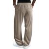 Men's Casual Color Sweatpants with Elastic Waistband Straight Leg Long Pants for Everyday Wear