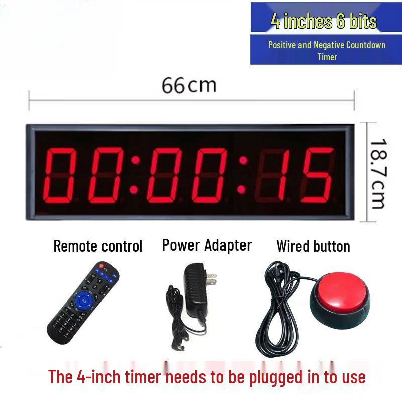Handun 4-inch 6-Digit LED Timer