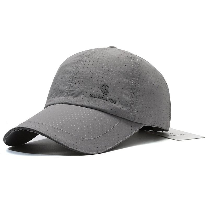 

Печать Бейсбол Гуаньлиде Шляпа Регулируемая Уличная Солнцезащитная Дышащая Защита светло-серый