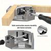 1pc Heavy-Duty Aluminum Right Angle Clamp with Non-Slip Grip - Professional Woodworking, Welding, Picture Framing Tool - Precision Clamping