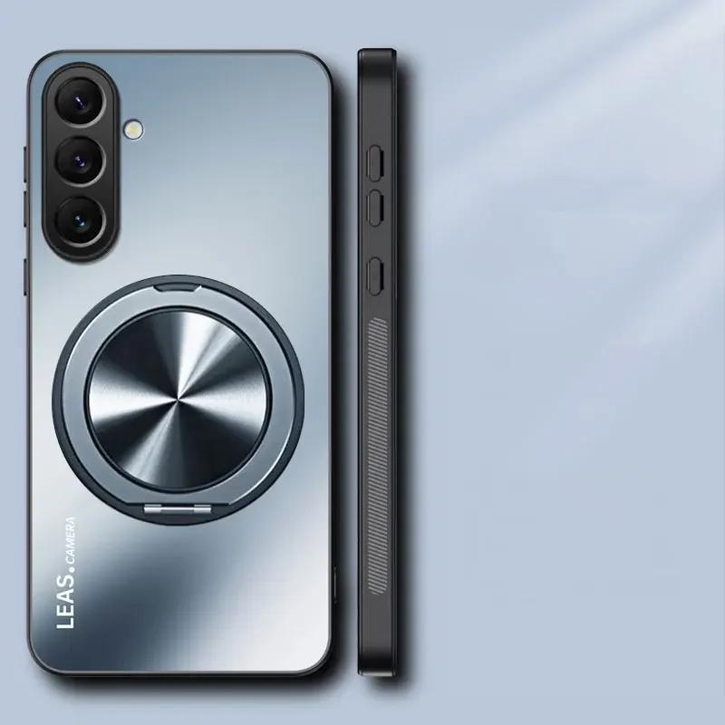 AG Frosted Hard PC Shockproof Case For POCO F7 Pro X7 Pro F7 Ultra M7 Pro Magnetic Stand Holder Phone Cover Bumper For Redmi Turbo 4 Pro