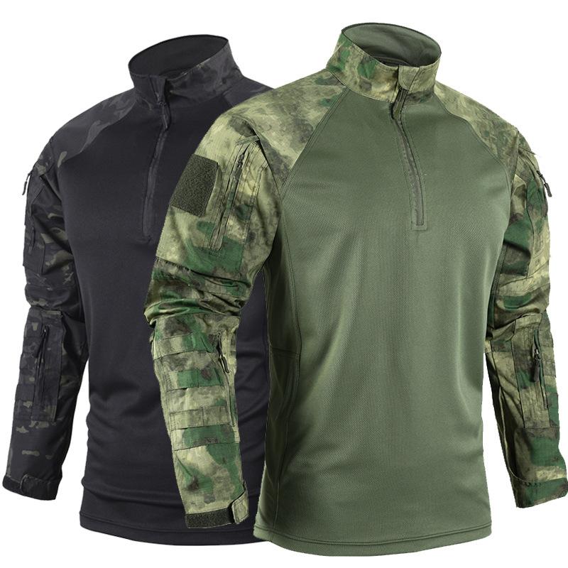 Winter Outdoor Men's Training Suit Tactical Camouflage Assault Plush Waterproof Adventure Skiing Jacket Travel Clothing Workwear