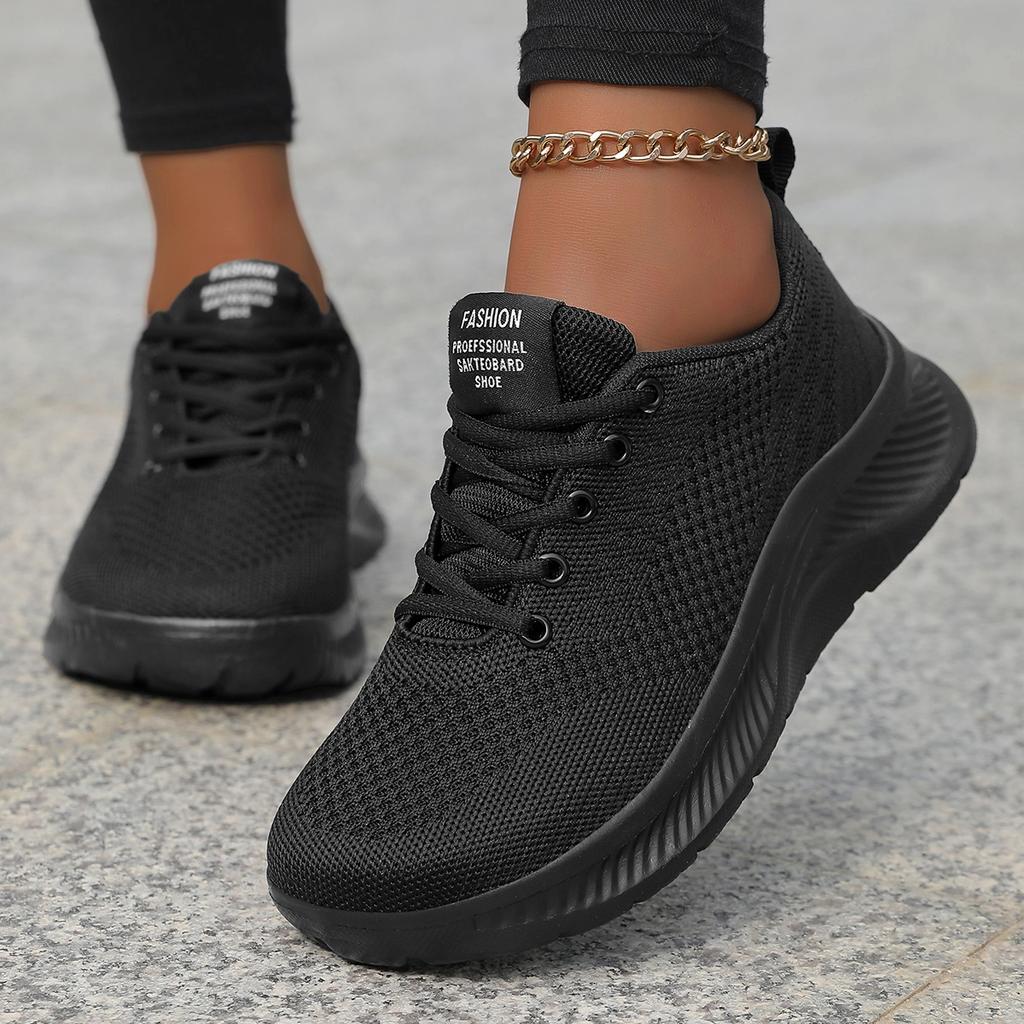 Fashion Wide Toe Women's Casual Sports Shoes Fashion Female Soft Bottom Sneakers Breathable Mesh Running Shoes Leisure Light Flats Shoes