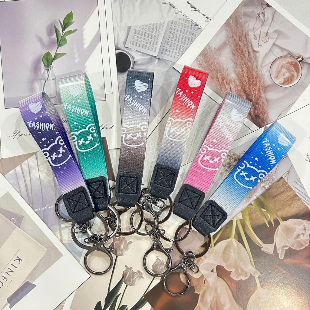 Creative Starry Sky Bear Leather Keychain Pendant