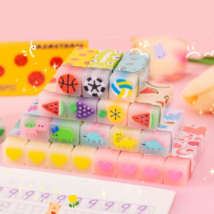 32/36 Stück Radiergummi Obst-Radiergummi Weicher Radiergummi Ästhetische Radiergummis Niedlicher Tier-Radiergummi Schulsachen