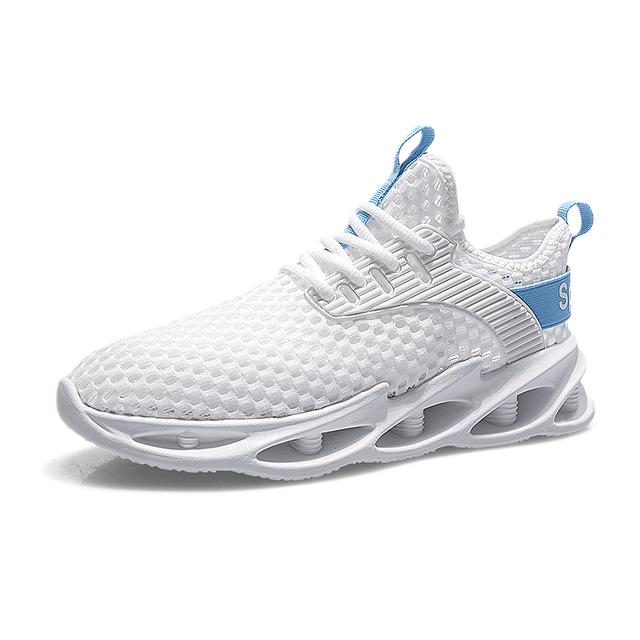 

Новые летние сетчатые дышащие мужские туфли для папы. Удобная мужская повседневная спортивная обувь. Амортизирующая нескользящая уличная прогулочная обувь. 43