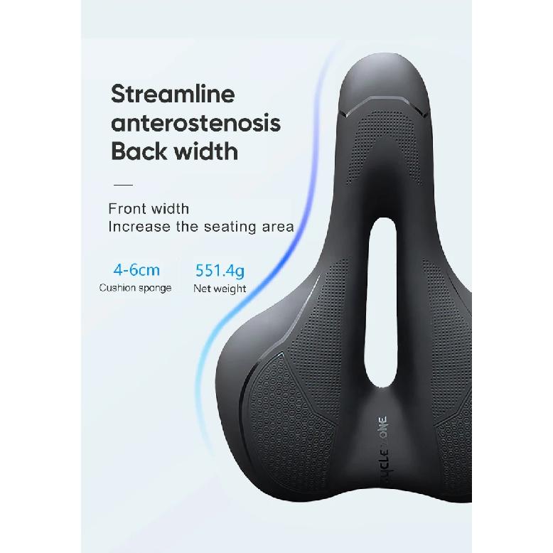 Bicycle Hollow Seat Cushion Soft High Elasticity Durable MTB Road Bike Cushion Breathable Anti-slip Seat Cycling Accessories
